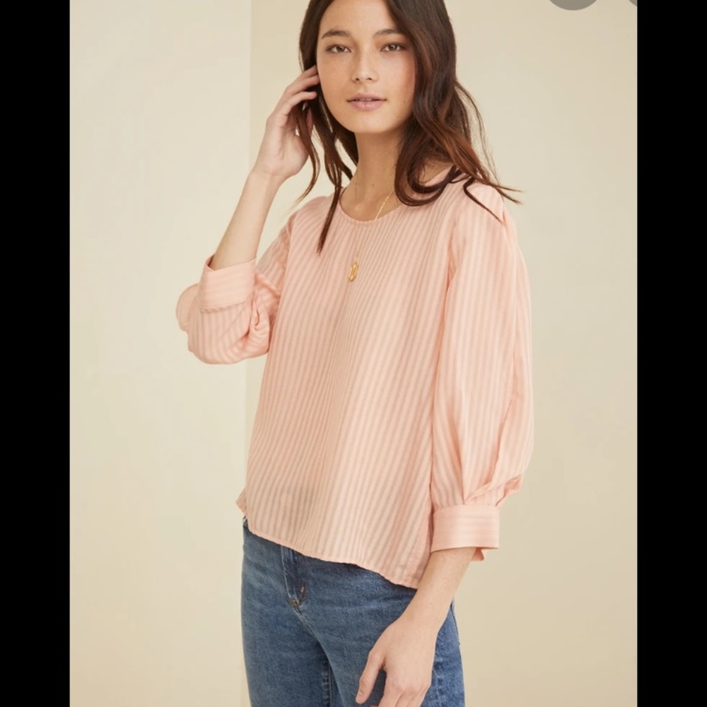 Amour Vert Osha Blouse in Blush